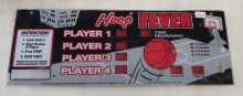 ICE HOOP FEVER Arcade Game PLEXIGLASS HEADER MARQUEE (2125) 