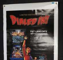 JERSEY JACK DIALED IN LE Original Pinball Machine Game Promotional VINYL ADVERTISING SIGN 