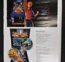 JERSEY JACK DIALED IN LE Original Pinball Machine Game Promotional VINYL ADVERTISING SIGN  