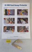 JERSEY JACK PINBALL DIALED IN Pinball CLIFFY SIM CARD SCOOP PROTECTOR #9471