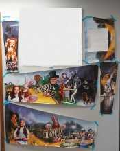 JERSEY JACK WOZ Wizard of OZ Standard LE Pinball Machine 5 PIECE DECAL SET #7754