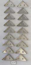KONAMI Dance Dance Revolution DDR Arcade Game STAINLESS STEEL CORNER TRIANGLE BRACKETS (2479)
