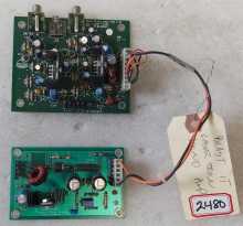 LAZER TRON BLAST IT DUAL AUDIO AMP Board #PCB100122 & FLYBACK POWER SUPPLY Board #PCB-100049 (2480)