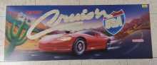 MIDWAY CRUIS'N USA Arcade Game Dual Overhead Plexiglass Header #7361  