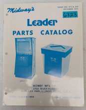 MIDWAY LEADER Arcade Game Parts Catalog #6323 