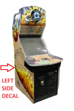 NAMCO ROCKIN' BOWL-O-RAMA Arcade -LEFT & RIGHT SIDE CABINET DECAL SET 