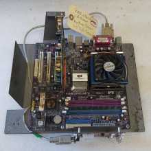 NAMCO ROCKIN' BOWL-O-RAMA Arcade Game MOTHERBOARD & IO Board (2303) 
