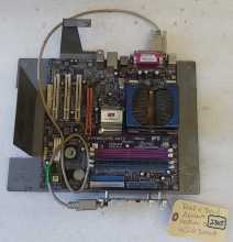 NAMCO ROCKIN' BOWL-O-RAMA Arcade Game MOTHERBOARD & IO Board (2305) 