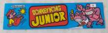 NINTENDO DONKEY KONG JUNIOR Arcade Game Plexiglass Header (4)