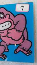 NINTENDO DONKEY KONG JUNIOR Arcade Game Plexiglass Header (7) 
