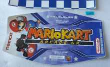 NINTENDO MARIO CART GP Arcade Game FACTORY DECAL Set #6203  
