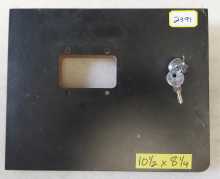 POOL Table COIN SLIDE DOOR w KEYS - 10½ X 8¼ inch - (2391)