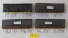 Pinball Machine 6 Digit Numeric Gas Discharge Display Glass #9477 