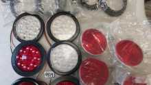 Round Trailer Lights, Brake Turn Signal Tail Lights Lot #9819