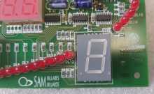 SAM BILLIARDS AIR HOCKEY Arcade Game SURFACE DISPLAY Board & PLASTIC (2252) 