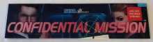 SEGA CONFIDENTIAL MISSION Arcade Machine Game Overhead Header PLEXIGLASS #5583 for sale