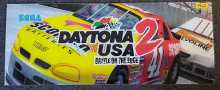 SEGA DAYTONA USA 2 Arcade Game Overhead Header PLEXIGLASS #7462 