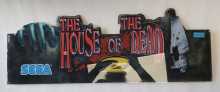 SEGA HOUSE OF THE DEAD Arcade Machine Plexiglass Overhead Marquee Header #6083 