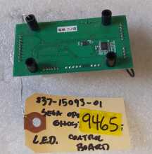 SEGA OPERATION GHOST Arcade Game LED CONTROL Board #837-15093-01 (9465) 