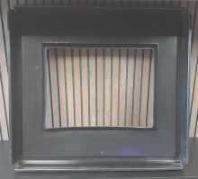 SEGA STAR TREK Arcade Game PLASTIC MONITOR BEZEL w GRAPHIC CARDBOARD INSERT (2265) 