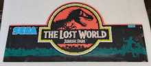 SEGA THE LOST WORLD JURASSIC PARK Deluxe Sit-Down Arcade Machine Game Overhead Header PLEXIGLASS #5501