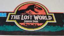 SEGA THE LOST WORLD JURASSIC PARK Deluxe Sit-Down Arcade Machine Game Overhead Header PLEXIGLASS #5501