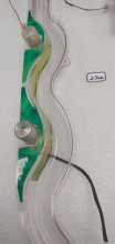 SEGA THE LOST WORLD JURASSIC PARK Pinball Machine LEFT Ramp Assembly #545-5819-00 (2366)