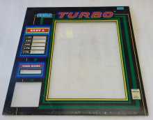 SEGA TURBO Arcade Game Overhead Header PLEXIGLASS #7642 