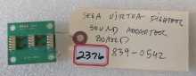 SEGA VIRTUA FIGHTER Arcade Game SOUND ADAPTER Board #839-0542 (2376)