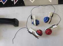 SEGA ZAXXON Arcade Game MARQUEE HEADER, JOYSTICK & BUTTONS #9815