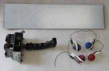 SEGA ZAXXON Arcade Game MARQUEE HEADER, JOYSTICK & BUTTONS #9815 