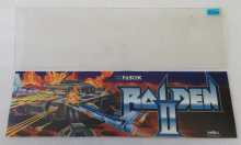 SEIBU RAIDEN II Arcade Game Flexible HEADER & PLEXIGLASS Overlay #8206 