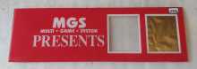SNK NEO GEO SYSTEM Arcade Game MGS PRESENTS PLEXIGLASS Marquee Header (2332)