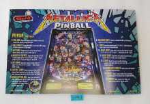 STERN METALLICA PREMIUM Pinball FLYER SHOT MAP Poster for sale #5793
