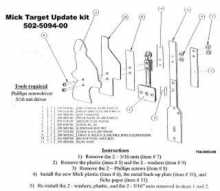 STERN Pinball Machine ROLLING STONES MICK TARGET Repair Kit #502-5094-00 (6204) 