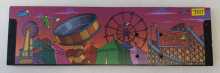 STERN SIMPSONS KOOKY CARNIVAL Redemption Game WOODEN BACKBOARD #7517 