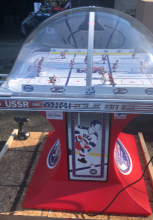 SUPER CHEXX USA vs USSR Split Base Bubble Dome Hockey Arcade Machine Game for HOME for sale