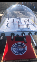 SUPER CHEXX USA vs USSR Split Base Bubble Dome Hockey Arcade Machine Game for HOME for sale  