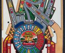 WILLIAMS HIGH SPEED Pinball Machine PLAYFIELD OVERLAY #7362  