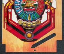 WILLIAMS HIGH SPEED Pinball Machine PLAYFIELD OVERLAY #7362 
