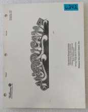 WILLIAMS HURRICANE Pinball OPERATIONS MANUAL #6242 
