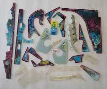 WILLIAMS STAR TREK TNG Pinball Machine INCOMPLETE PLASTIC Set #9684 