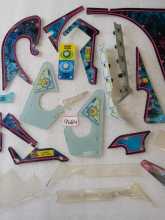WILLIAMS STAR TREK TNG Pinball Machine INCOMPLETE PLASTIC Set #9684 