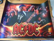 AC/DC PRO Pinball Translite Backbox Artwork - Signed by Steve Ritchie