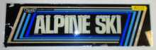 ALPINE SKI Arcade Machine Game Overhead Header GLASS for sale #AS53 by TAITO  