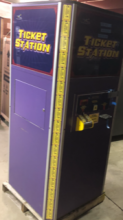 BENCHMARK STAND ALONE TICKET STATION Redemption Ticket Eater Machine