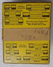 BUSSMAN FUSETRON MDL AGC6 FUSES - BOX of 100 