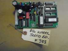 Big Wheel Arcade Machine Game PCB Printed Circuit Sound Board #383 - "AS IS" 