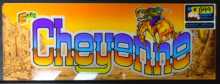 CHEYENNE Arcade Machine Game Overhead Header PLEXIGLASS for sale #B99 by EXIDY 1989 