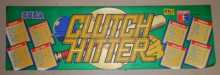 CLUTCH HITTER Arcade Game Machine FLEXIBLE MARQUEE HEADER #351 for sale  